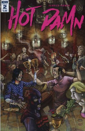 Hot Damn 2 published by IDW with cover art by Valentin Ramon