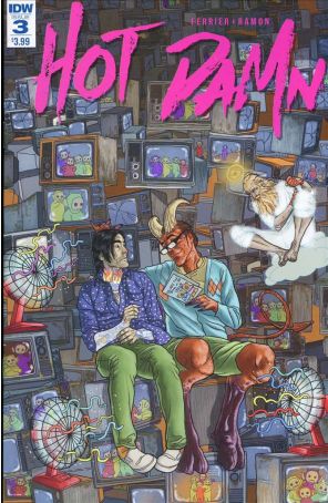 Hot Damn 3 published by IDW with cover art by Valentin Ramon