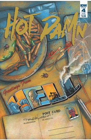 Hot Damn 4A published by IDW with cover art by Valentin Ramon