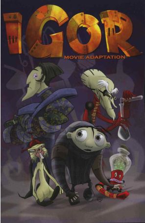 Igor Movie Adaptation TPB 1 published by IDW with cover art by Grant Bond
