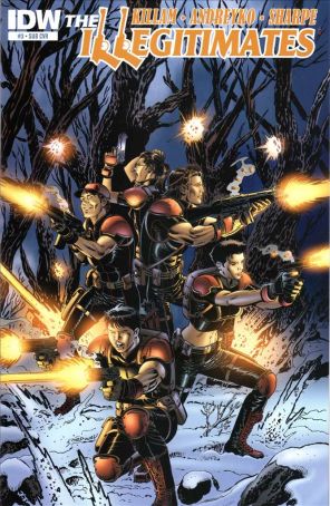 The Illegitimates 3A published by IDW with cover art by Jerry Ordway