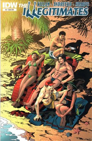 The Illegitimates 4A published by IDW with cover art by Jerry Ordway