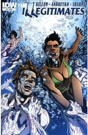 The Illegitimates 4 published by IDW with cover art by Kevin Sharpe
