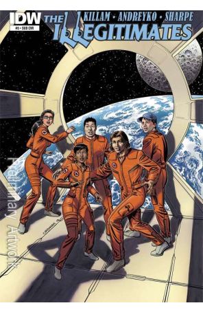 The Illegitimates 5A published by IDW with cover art by Jerry Ordway