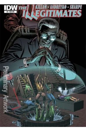 The Illegitimates 6A published by IDW with cover art by Jerry Ordway