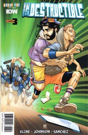 Indestructible (Darby Pop) 3A published by IDW with cover art by Bernard Chang
