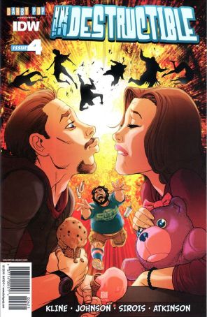 Indestructible (Darby Pop) 4A published by IDW with cover art by Bernard Chang