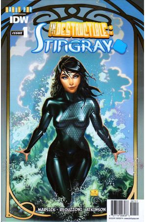 Indestructible: Stingray 1A published by IDW with cover art by Nei Ruffino