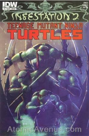 Infestation 2: Teenage Mutant Ninja Turtles 1B published by IDW with cover art by Livio Ramondelli