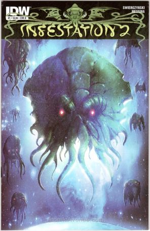 Infestation 2 1B published by IDW with cover art by Livio Ramondelli