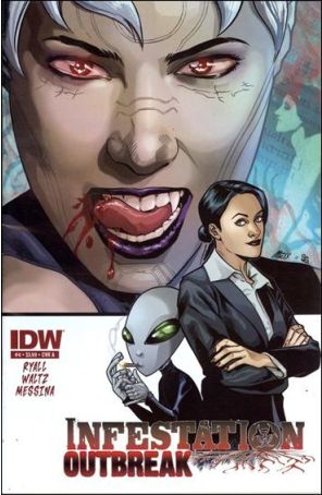 Infestation: Outbreak 4A published by IDW with cover art by Davide Furno