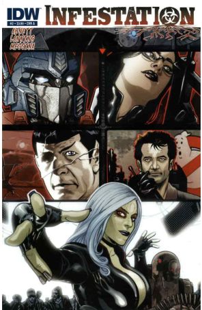 Infestation 2A published by IDW with cover art by David Messina