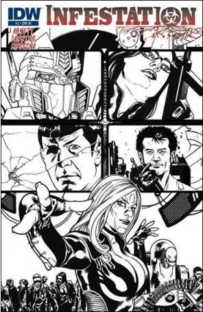 Infestation 2C published by IDW with cover art by David Messina