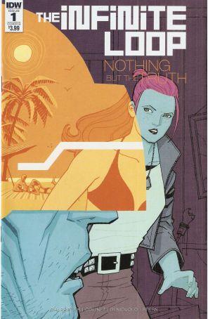 Infinite Loop: Nothing But The Truth 1B published by IDW with cover art by Cliff Chiang