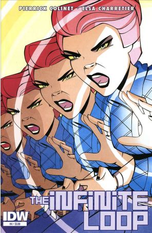 Infinite Loop 4 published by IDW with cover art by Elsa Charretier