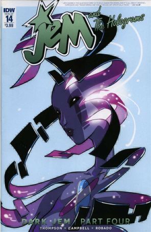 Jem And the Holograms 14 published by IDW with cover art by Sophie Campbell
