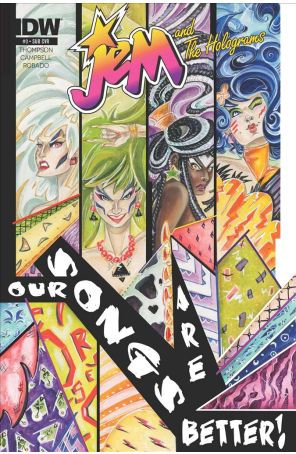 Jem And the Holograms 3B published by IDW with cover art by David Lafuente