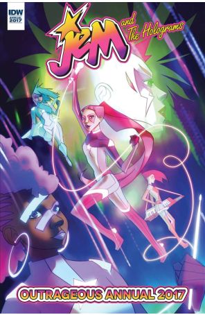 Jem And the Holograms Annual 2 published by IDW with cover art by W. Scott Forbes