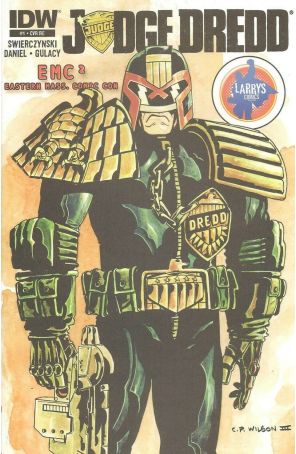 Judge Dredd (4th Series) 1T published by IDW with cover art by C.P. Wilson III