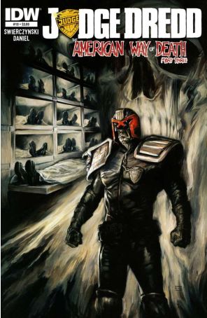 Judge Dredd (4th Series) 19 published by IDW with cover art by Shane Pierce