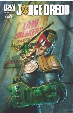 Judge Dredd (4th Series) 2B published by IDW with cover art by Greg Staples
