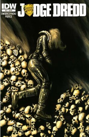 Judge Dredd (4th Series) 21 published by IDW with cover art by David Stoupakis