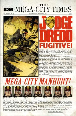 Judge Dredd (4th Series) 25 published by IDW with cover art by Mark Torres