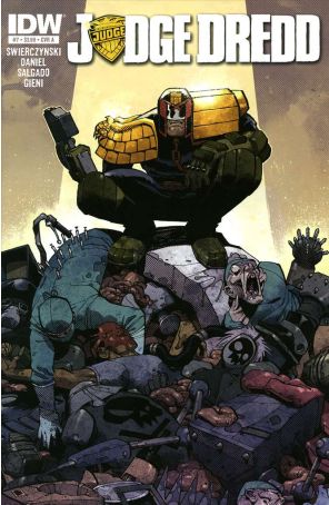 Judge Dredd (4th Series) 7A published by IDW with cover art by Bill Sienkiewicz