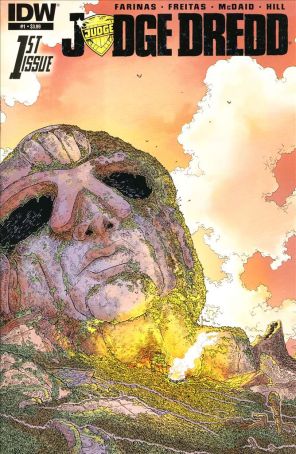 Judge Dredd (5th Series) 1 published by IDW with cover art by Ulises Farinas