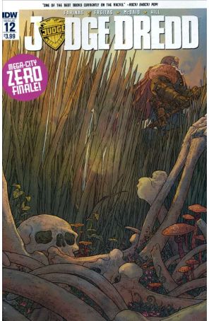 Judge Dredd (5th Series) 12 published by IDW with cover art by Ulises Farinas