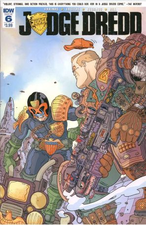 Judge Dredd (5th Series) 6 published by IDW with cover art by Ulises Farinas