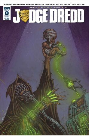 Judge Dredd (5th Series) 8A published by IDW with cover art by David Millgate