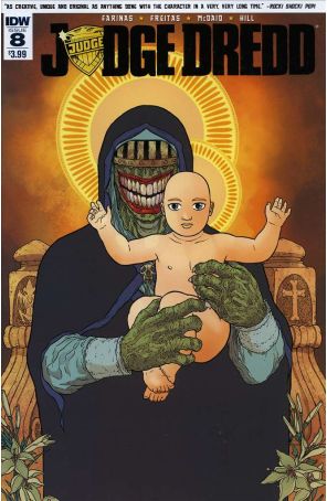 Judge Dredd (5th Series) 8 published by IDW with cover art by Ulises Farinas