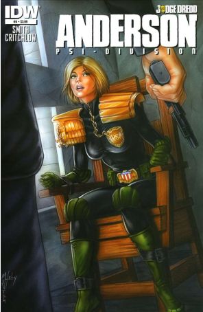 Judge Dredd: Anderson, Psi-Division 4 published by IDW with cover art by Matt Haley