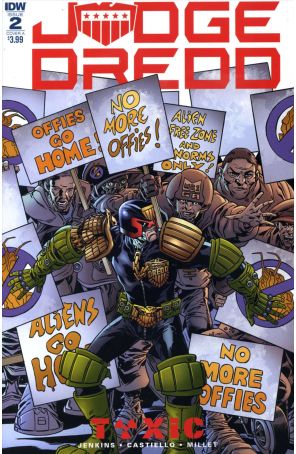 Judge Dredd: Toxic 2A published by IDW with cover art by Mark Buckingham