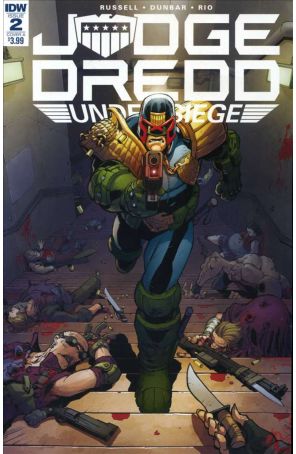 Judge Dredd: Under Siege 2A published by IDW with cover art by Max Dunbar