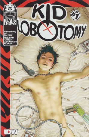 Kid Lobotomy 1B published by IDW with cover art by Frank Quitely