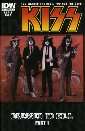 Kiss (3rd Series) 1A published by IDW with cover art by Nick Runge