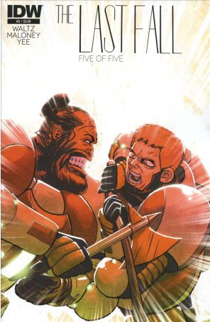 The Last Fall 5 published by IDW with cover art by Casey Maloney