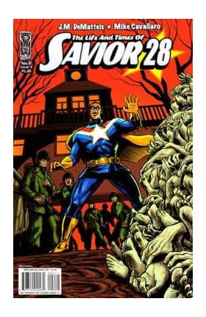 The Life and Times of Savior 28 2A published by IDW with cover art by Mike Cavallaro