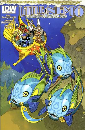 Little Nemo: Return To Slumberland 4 published by IDW with cover art by Gabriel Rodriguez