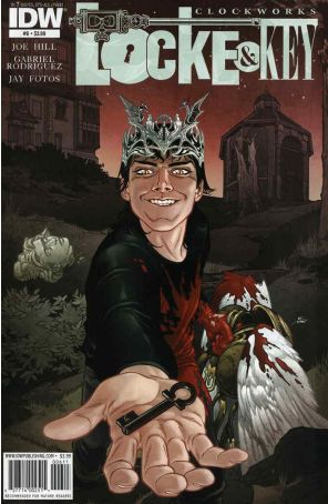 Locke And Key: Clockworks 6 published by IDW with cover art by Gabriel Rodriguez
