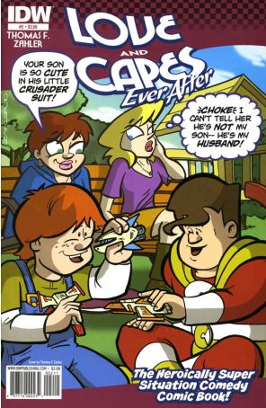 Love and Capes: Ever After 2 published by IDW with cover art by Thomas F. Zahler