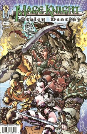 Mage Knight Stolen Destiny 1 published by IDW with cover art by J. Scott Campbell