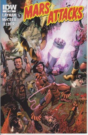 Mars Attacks (3rd Series) 5 published by IDW with cover art by John Mccrea