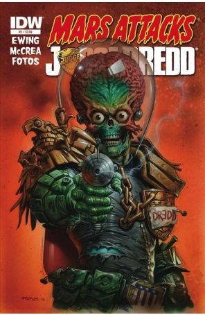 Mars Attacks Judge Dredd 2 published by IDW with cover art by Greg Staples