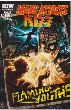 Mars Attacks Kiss 1 published by IDW with cover art by Ray Dillon