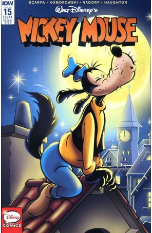 Mickey Mouse (IDW) 15 published by IDW with cover art by Patrice Croci