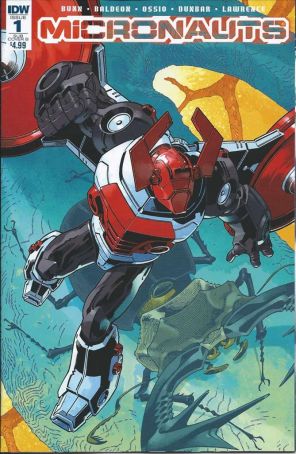 Micronauts (IDW) 1B published by IDW with cover art by Gabriel Rodriguez