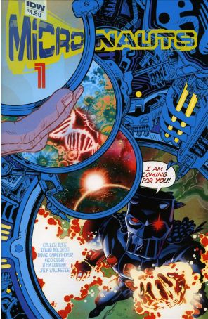 Micronauts (IDW) 1 published by IDW with cover art by J. H. Williams